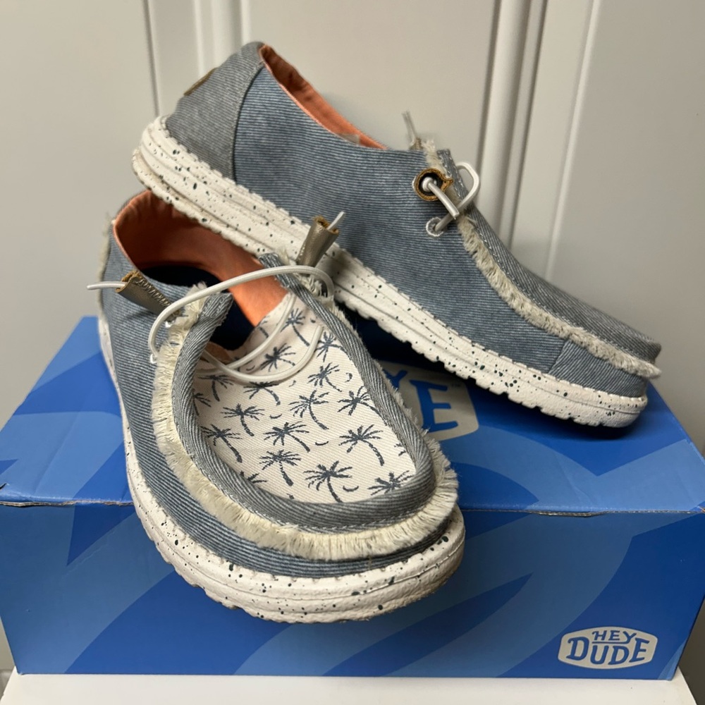 Hey Dude Denim Blue Loafers